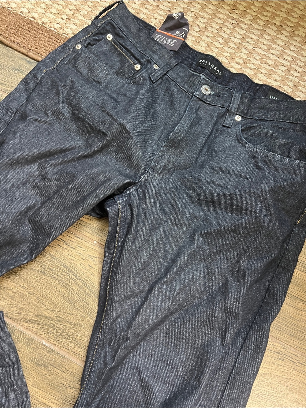 Bullhead Men’s Dark Blue Straight Fit Jeans
